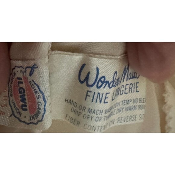 Vintage Lord Taylor Wonder Maid Lingerie Full Slip Dress 34 Cream - Picture 4 of 4